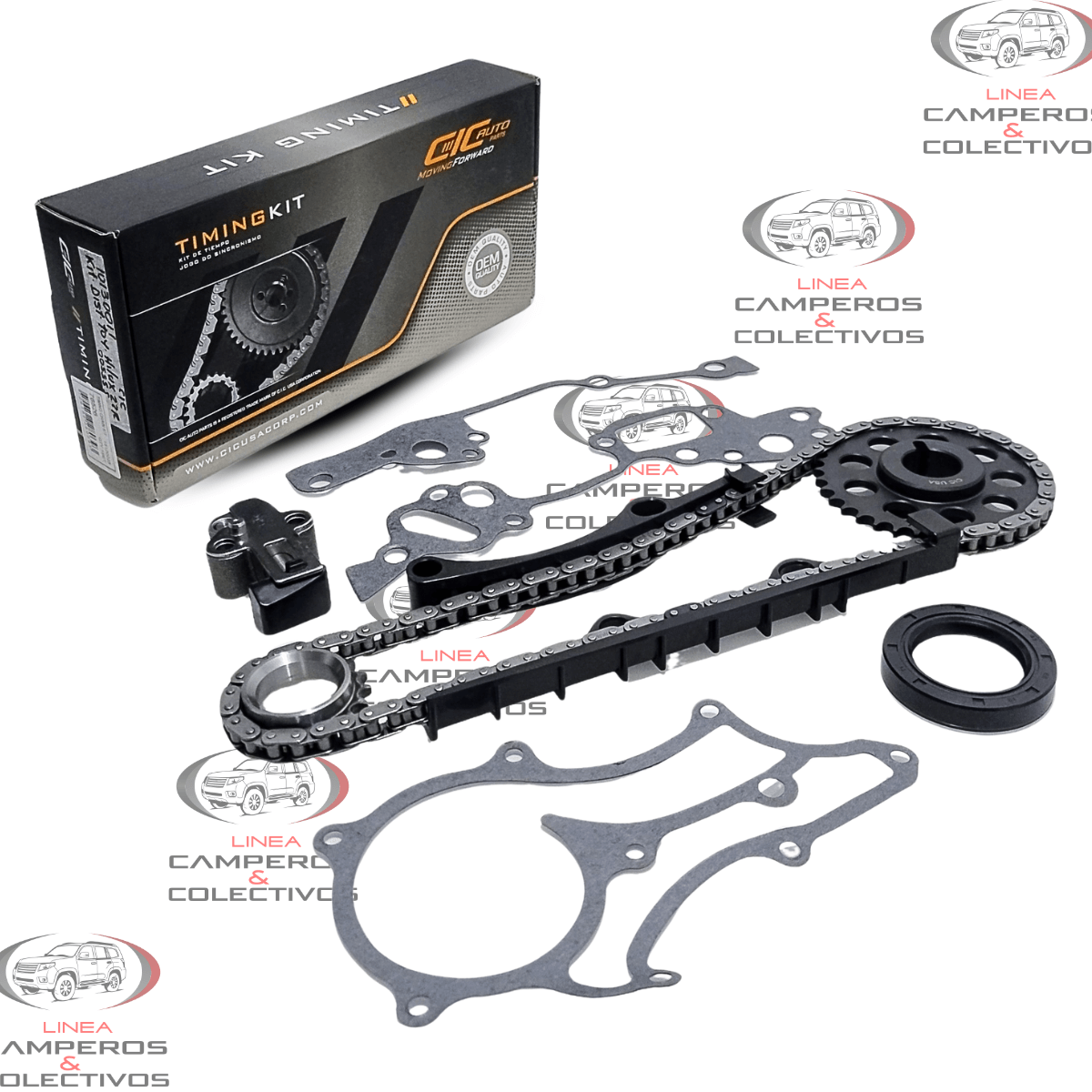 KIT DISTRIBUCION CADENA TOYOTA HILUX 22R 2.4 1993 1997